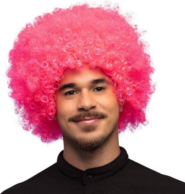 Immagine prodotto Fasnacht Parrucca Afro rosa