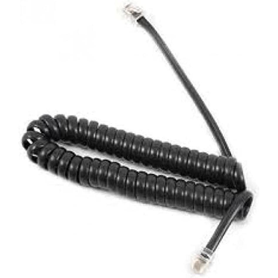 Snom Ersatzhörerspiralkabel D3xx 3xx Blau/Schwarz, Telefon Zubehör