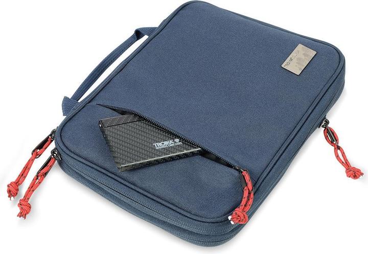 Image du produit Troika GO URBAN TECH POUCH Pochette pour câbles d'accessoires électroniques, rPET, bleu foncé