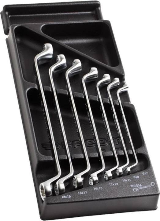 Actual product image Facom Plastic module - Series 55 | Double ring spanner | 7 pcs. (75 mm)