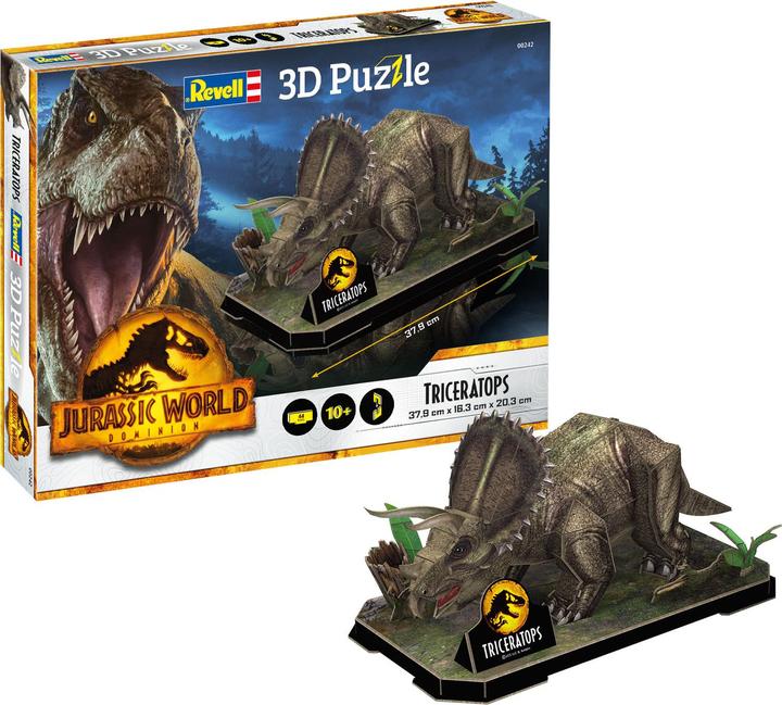 Actual product image Revell 3D Puzzle Jurassic World - Triceratops (50 pieces)