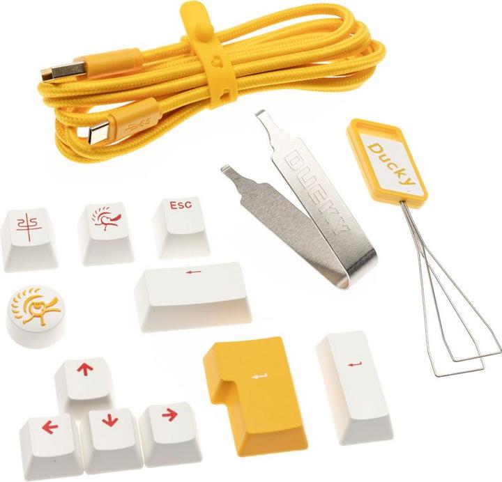 Produktbild Ducky One 3 Yellow SF Gaming Keyboard, RGB LED - MX Speed Silver (DE, Kabelgebunden)