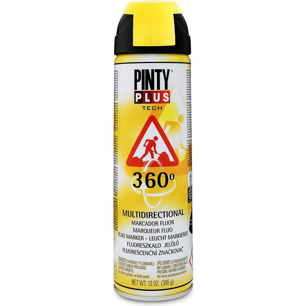Pintyplus, Evidenziatori, Sprühfarbe Tech T146 360º Gelb 500 Ml (1x)