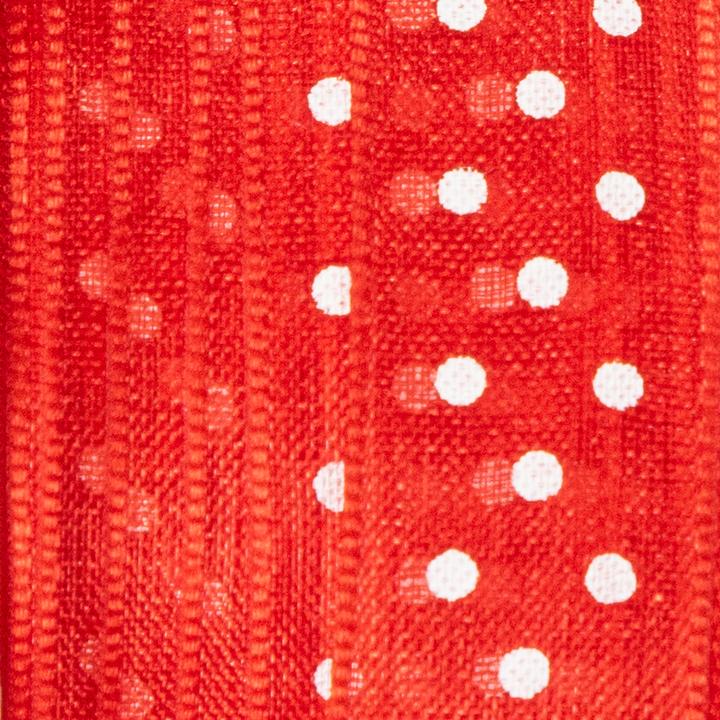 Produktbild Mabella Geschenkband mit Punktemuster für vielseitige Geschenkverpackungen (20x)