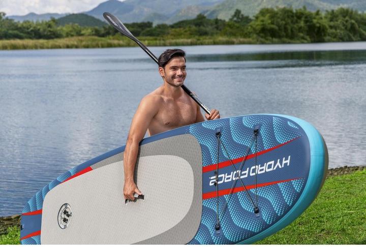 Actual product image Bestway Hydro Force Oceana CompactAir Inflatable Stand-Up Paddleboard Set with Built-in Pump 3.05 m