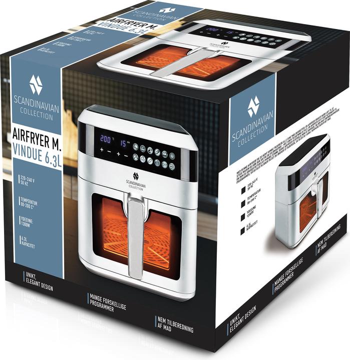 Actual product image Scandinavian Collection Airfryer w. window 6.3L - Hvid