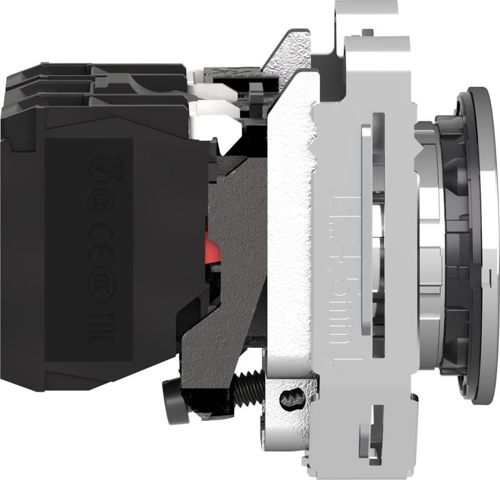 Actual product image Schneider Electric XB4FW35G5 Harmony XB4F 30mm,1NC+1NO orange 120V illuminated pushbutton
