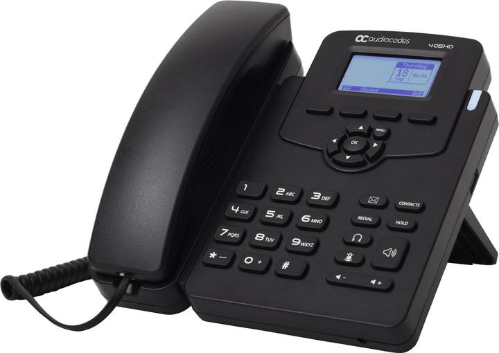 Audiocodes SfB IP-Phone 405HD, Gigabit, PoE, Black