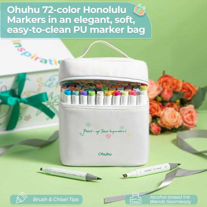 Actual product image Ohuhu Marker-Geschenkbox Set (72 x)