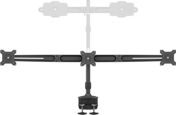 Produktbild Multibrackets Monitorhalter 3- fach,bis 24" Metall, schwarz (Tisch, 24")