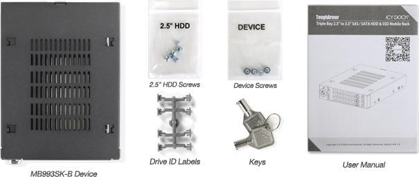 Produktbild Icy Dock f /.5” SATA 6GBit/s HDD & SSD