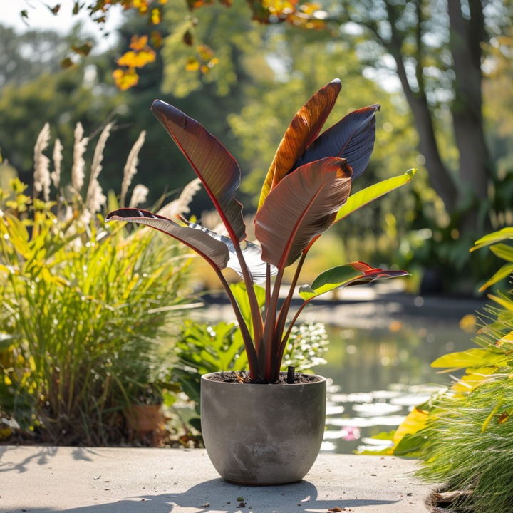 Actual product image Plant in a Box Ensete ventricosum Maurelli - Set of 2 Red Banana (20 cm)