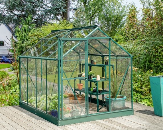 Actual product image Vitavia Triton 5000 greenhouse single-pane safety glass 3 mm 198 x 256 cm emerald