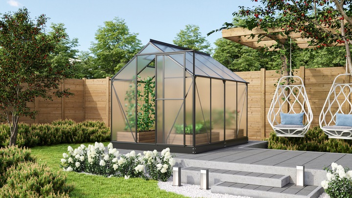 Actual product image Vitavia Triton 5000 greenhouse twinwall sheets 4 mm 198 x 256 cm black