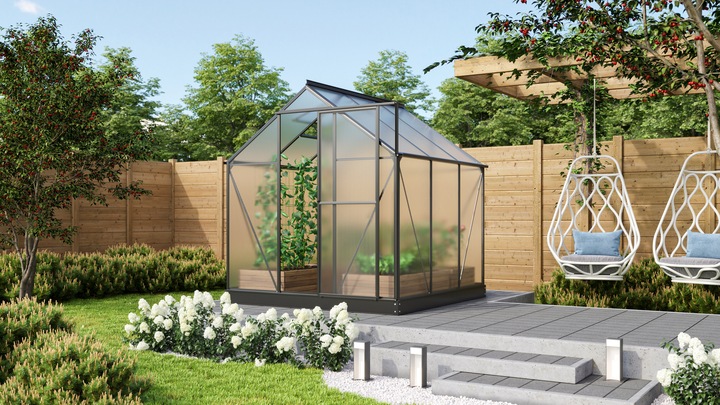 Actual product image Vitavia Triton 3800 greenhouse twinwall sheets 4 mm 198 x 193 cm black
