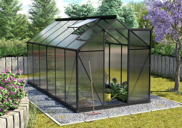 Actual product image Vitavia Triton 7500 greenhouse Twin-wall sheets 6 mm 198 x 379 cm black