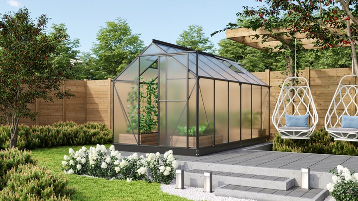 Actual product image Vitavia Triton 7500 greenhouse Twin-wall sheets 6 mm 198 x 379 cm black