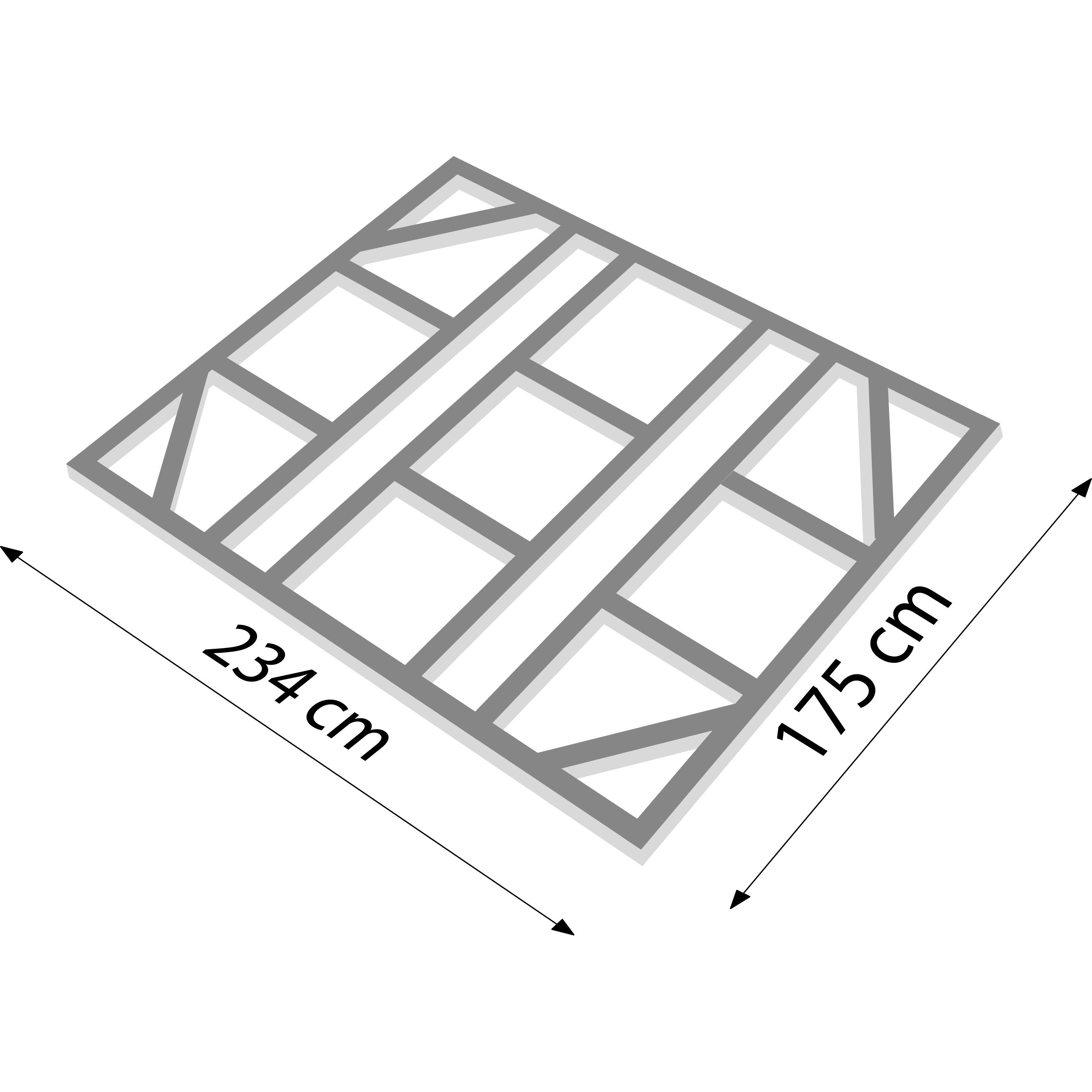 Thumbnail - Globel, Gartenhaus + Gartenschrank, Fundamentbodenrahmen 8x6