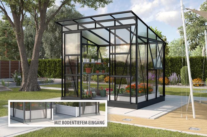 Actual product image Vitavia Playa 5900 greenhouse single-pane safety glass/ twin-wall sheets with foundation frame 258
