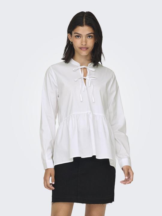 Produktbild JdY Normal geschnitten Rundhals Ärmelbündchen mit Knopf Top Top (XS)