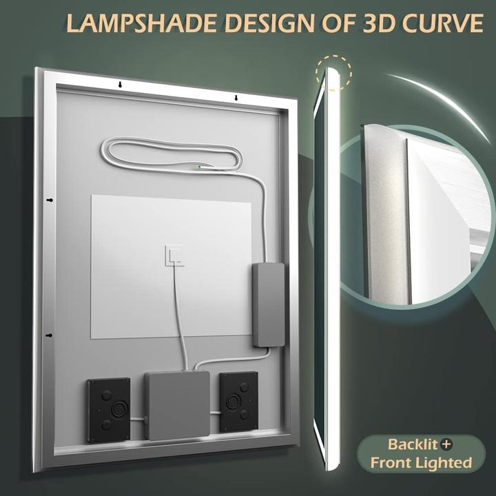 Actual product image Ganpe LED sensor mirror