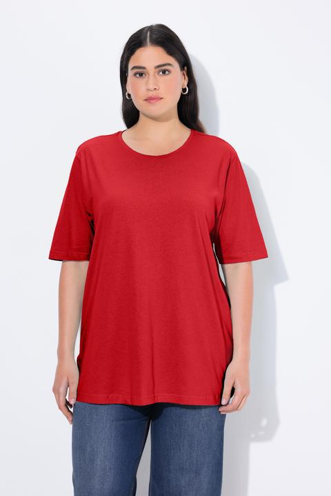 Produktbild Ulla Popken T-Shirt, Rundhalsausschnitt, Relaxed, Halbarm (58)