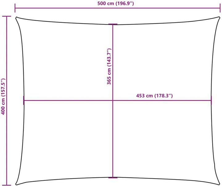 Produktbild vidaXL Sonnensegel (400 x 500 cm)
