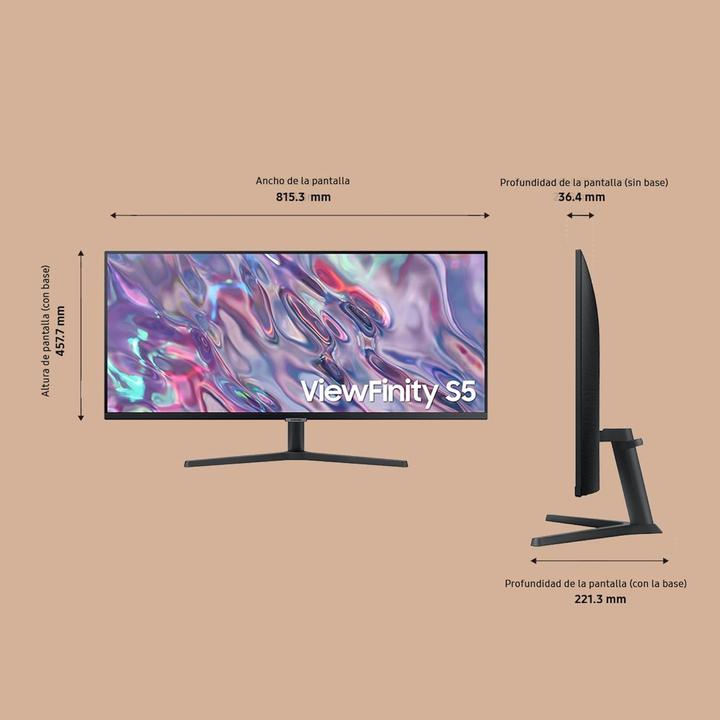 Actual product image Samsung Viewfinity S5 - S50GC (34")