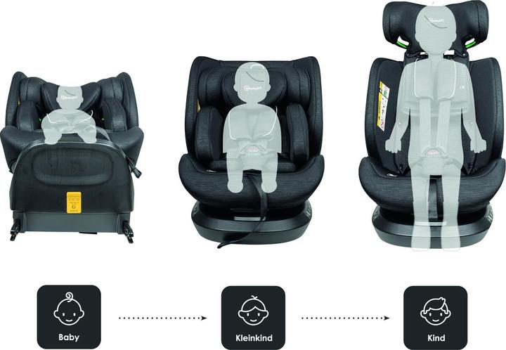 Produktbild BabyGo Protection 360 black (Kindersitz, ECE R129/i-Size Norm)