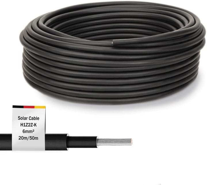 Immagine prodotto Digitus Solar Installationskabel,H1Z2Z2-K,6sqmm,PV 50m,schwarz,solarpanel,inverter,chargecontroller