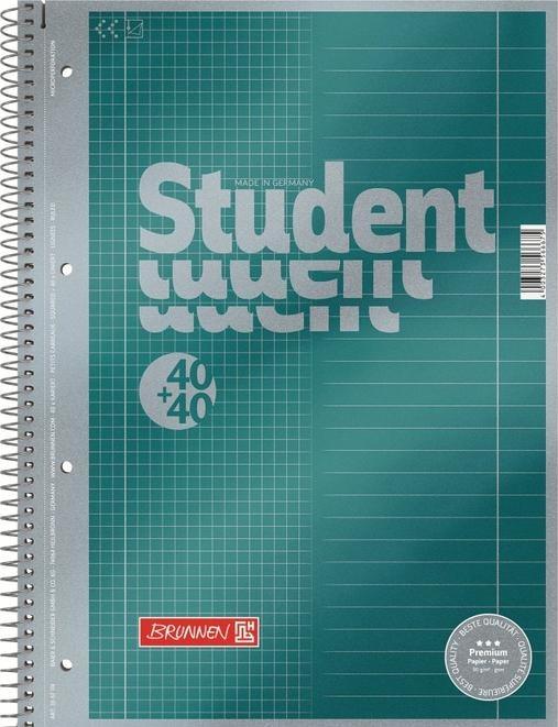 Produktbild Collegeblock Student 'Duo' (A4, Kariert, Liniert, Harter Einband)