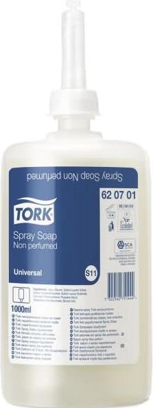 Actual product image Tork 620701 Spray soap 1l 6pcs. (Liquid soap, 1000 ml)