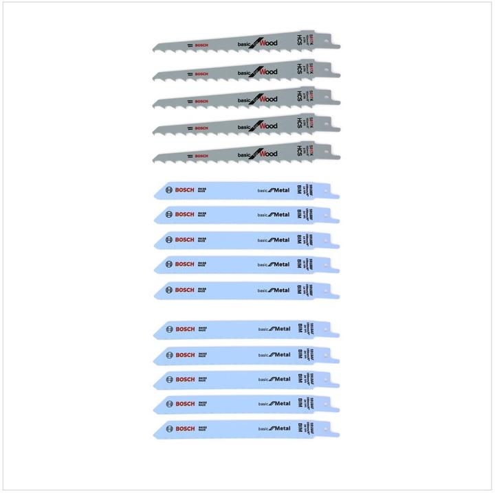 Produktbild Bosch Professional Zubehör 15-tlg. Säbelsägeblatt-Set Wood and Metal Basic
