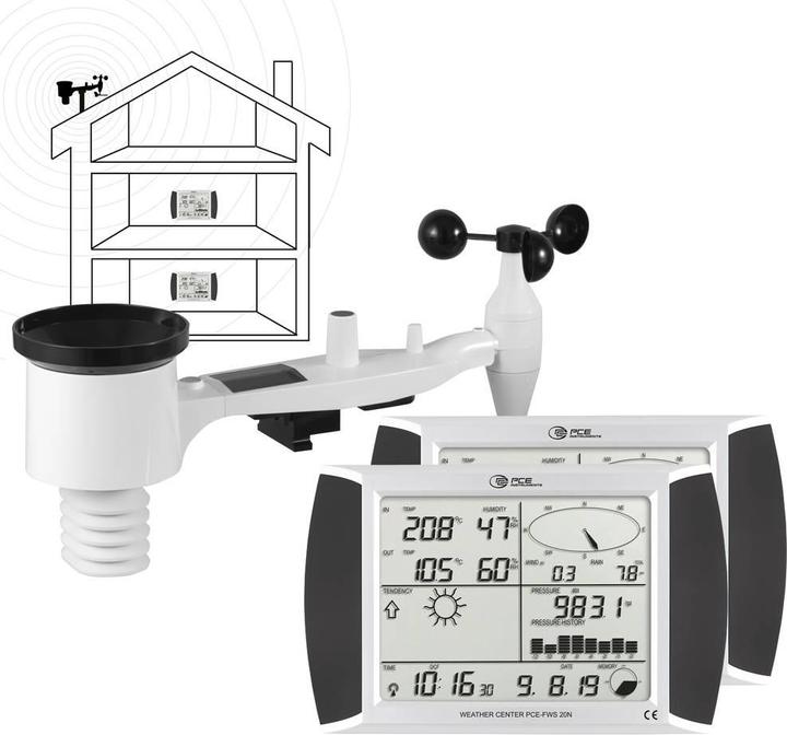 Actual product image PCE Instruments PCE-FWS 20N-1 PCE-FWS 20N-1 Wireless weather station