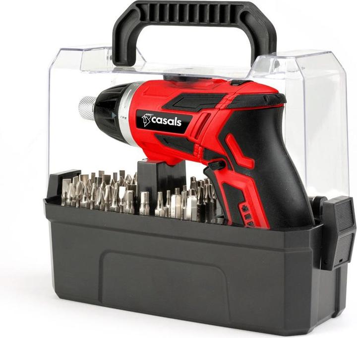 Actual product image Casals Schnurloser Elektroschrauber mit Zubehör 3.6V C01310000 (Rechargeable battery operated)
