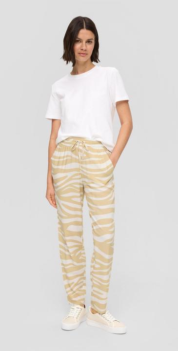 Produktbild S.Oliver Hose Hose aus reiner Viskose mit Artwork-Print (38)