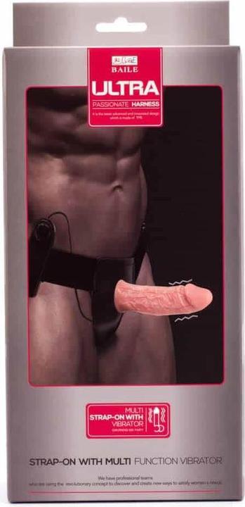 Produktbild Debra Hohler Strap-on mit Vibration 15,5 x 4,2 cm Fleisch