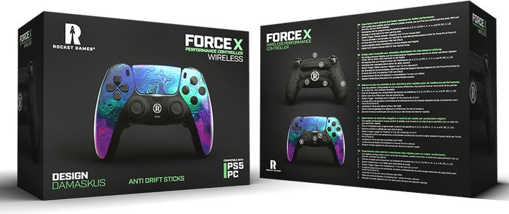 Actual product image Rocket Games Controller Rocket Force X Damascus Purple Hall Effect (Android, PC, PS5, iOS, Mac)