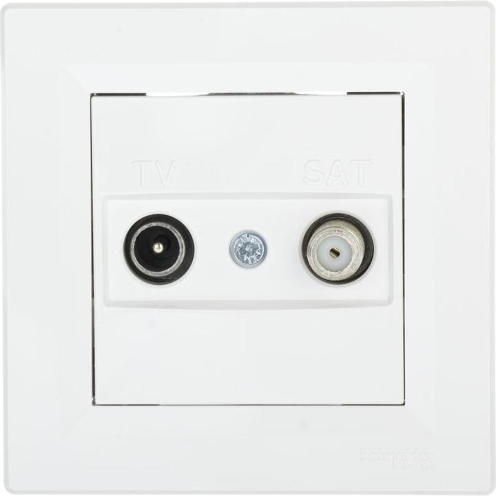 Schneider Electric Steckdose TV-SAT-Antenne final 1dB weiss - EPH3400121 (Antennendose)