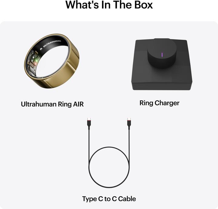 Actual product image Ultrahuman Ring Air (5, Bionic Gold)
