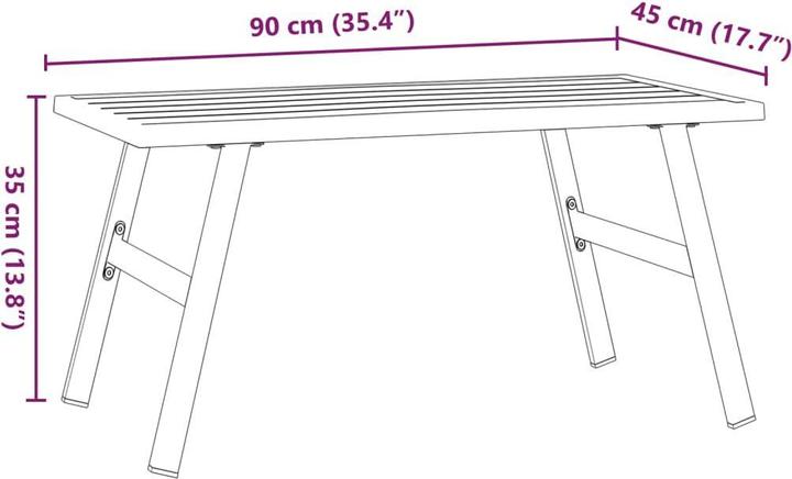 Image du produit vidaXL Garten Couchtisch