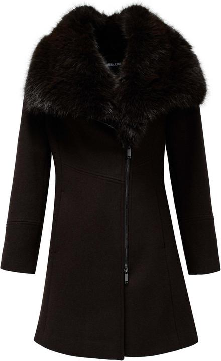 Produktbild Salsa Jeans Wollmantel Wool Coat With Fur Collar