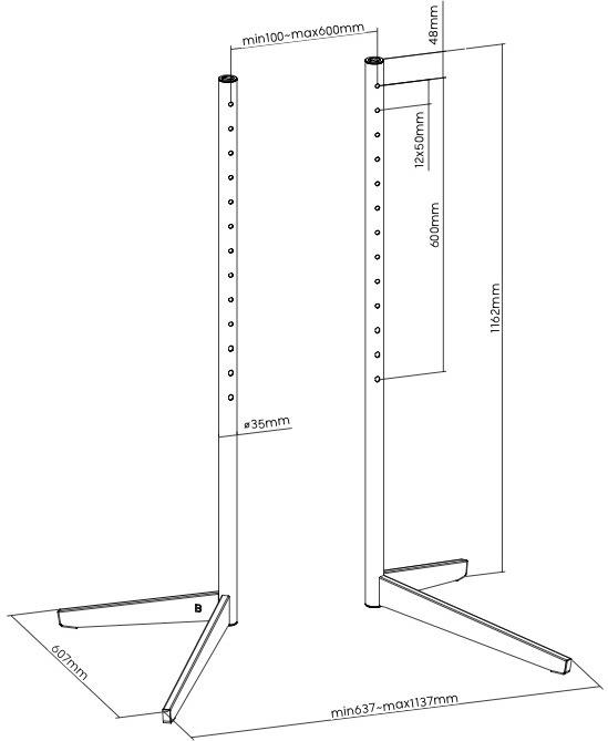 Produktbild One for All WM7610 (65", 40 kg)