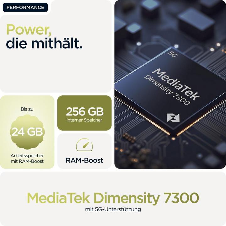 Productafbeelding Motorola Moto G86 (256 GB, Gouden cipres, 6.67", SIM + eSIM, 5G)