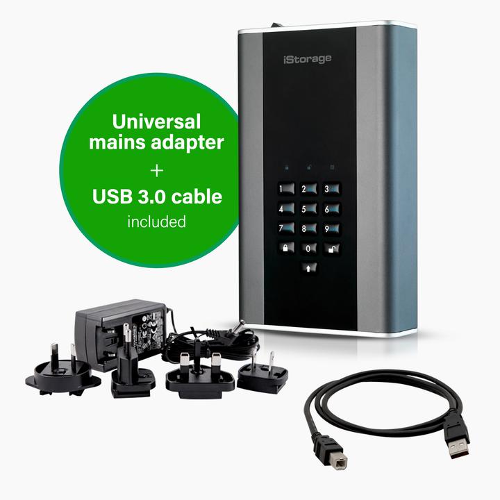 Immagine prodotto iStorage diskAshur DT2 26TB-Classified - Graphite (26 TB)