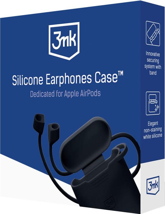Produktbild 3MK Apple AirPods 2nd gen. - Silicone AirPods Case Black (Kopfhörer Tasche)