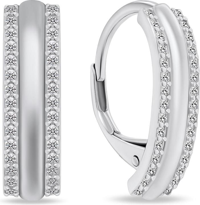 Produktbild Brilio Silver - Charming silver earrings with zircons LME299