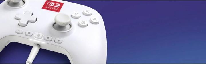 Actual product image PowerA NSW2 Controller Advantage wired Lumectra white (Switch, Switch 2)