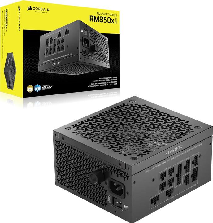 Productafbeelding Corsair RM850x Shift Strmforsyning - 850 Watt - 140 mm - ATX 3.1 - 80 Plus Gold certified (850 W)