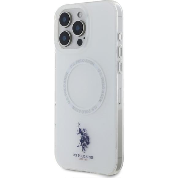Thumbnail - U.S. Polo US Polo USHMP16LHOCLDPW iPhone 16 Pro 6.3" biały/white IML Ring MagSafe (Apple iPhone 16 Pro), Smartphone Hüll...